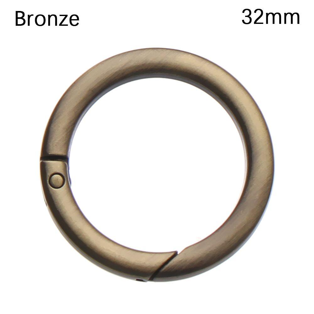 Round Push Trigger Bag Belt Buckle Spring O-Ring Buckles Carabiner Purses Handbags Snap Clasp Clip