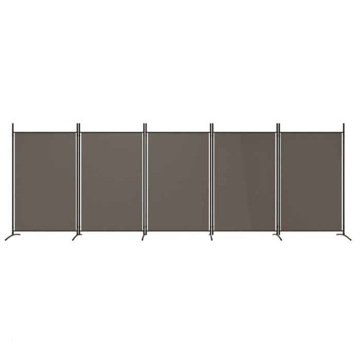 VidaXL Room Divider 5 Panels Folding Room Separator Privacy Screen Partition Living Room Decoration 350268