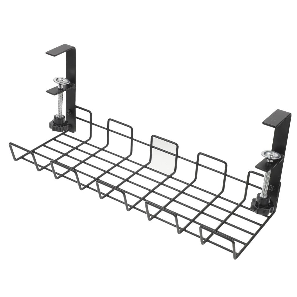 Wire Basket Shelf Under Table Storage Rack Wire Desk Cable Under Management Tray Cord Organizer Rack Wire Cable Shelf Basket