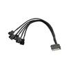 SATA 1-в-3 4 5 4-контактный кабель питания для ПК, компьютерного вентилятора, разветвитель, концентратор, преобразователь, разветвитель питания, кабель, шнур, аксессуары