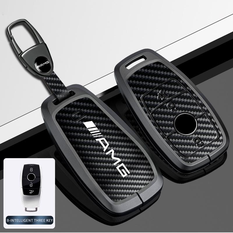 AABCV1 Car Key Case Cover Accessories For Mercedes Benz A C E S G Class GLC CLE CLA GLB GLS W177 W205 X167 AMG W223 W206 C260 C300 S400