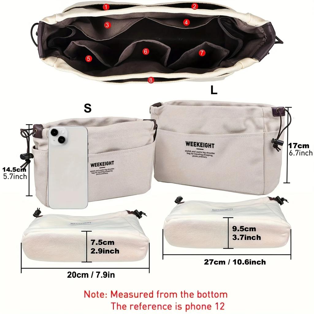 1/2 шт. Маленькие и большие органайзеры для хранения со шнурком, сумка с подкладкой с несколькими карманами, легкая портативная дорожная сумка для хранения,