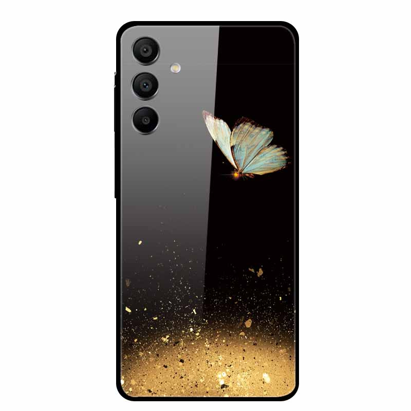 Закаленное Стекло Чехол для Samsung Galaxy A16 5G Задняя Крышка Жесткий Чехол для SamsungA16 Чехол для Телефона Fundas Крутой Защитный Милый Бампер