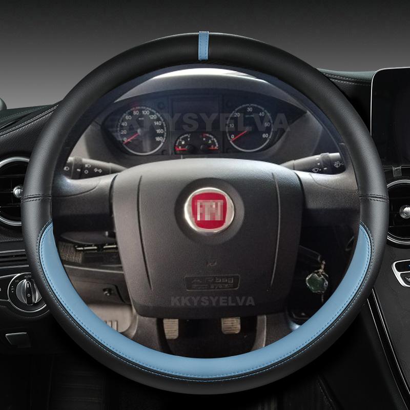 Кожаный чехол на руль автомобиля из микрофибры для Fiat Ducato Peugeot Boxer Citroen Jumper Relais Ram Promaster, автоаксессуары