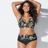 Европейский и американский сексуальный купальник бикини большого размера с принтом - Женский купальник из двух частей