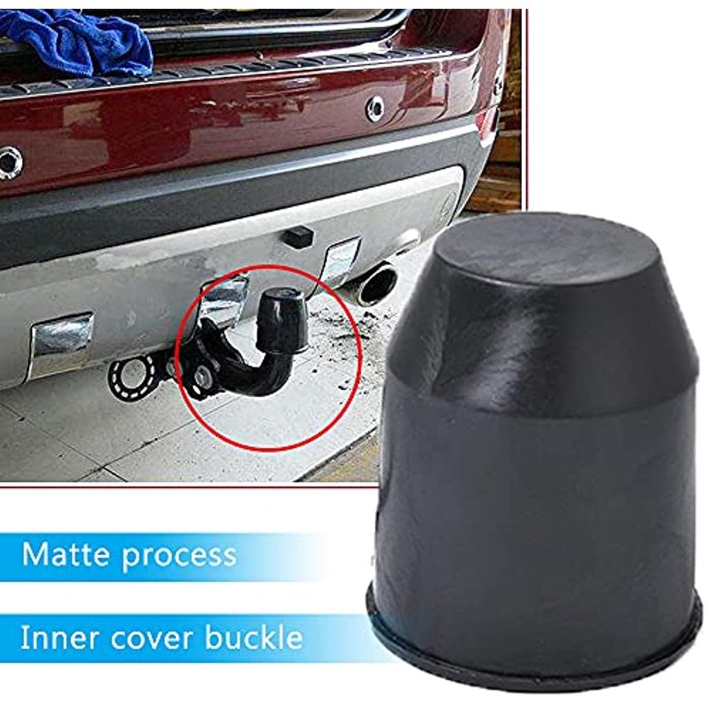 Защитная крышка сцепного устройства прицепа, 2 шт., крышка сцепного устройства прицепа, пылезащитная и водонепроницаемая для автомобиля, дома на колесах, защита шаровой головки прицепа (черный)