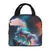Изолированная сумка-ланчбокс Unicorn Academy для детей, школьный охладитель, термоконтейнер для еды, переносной контейнер для ланч-боксов
