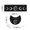 Moon Shape and Rectangle Cards Holder for Witch Divinations Tools Wood Tarot Cards Stand Holder Moon Phases Altar Base