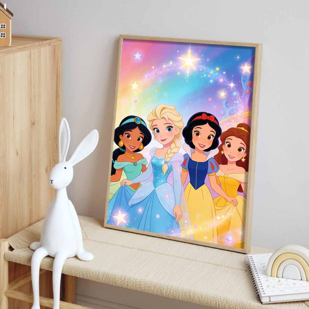 Disney Diamond Painting Kit Princesses Home Bedroom Wall Decor Crafts Handmade Gift Ideas