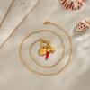 Yori European and American Fashion Stainless Steel Turtle Starfish Removable DIY Pendant Necklace for Women 18k PVD Plated