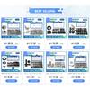NINDEJIN 190pcs Cap Nut Set Black Carbon Steel M3 M4 M5 M6 M8 M10 M12 Hexagon Acorn Nut Cover Dome Nut