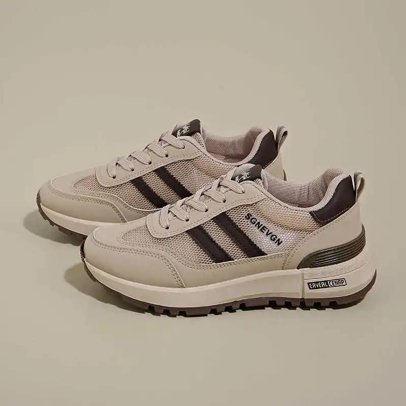 Мода Круглый Носок Увеличивает Рост Самые Продаваемые Вулканизированные Кроссовки Женские Тренды Женские Туфли для Гольфа Спорт Люксовый Бренд На Каждый День