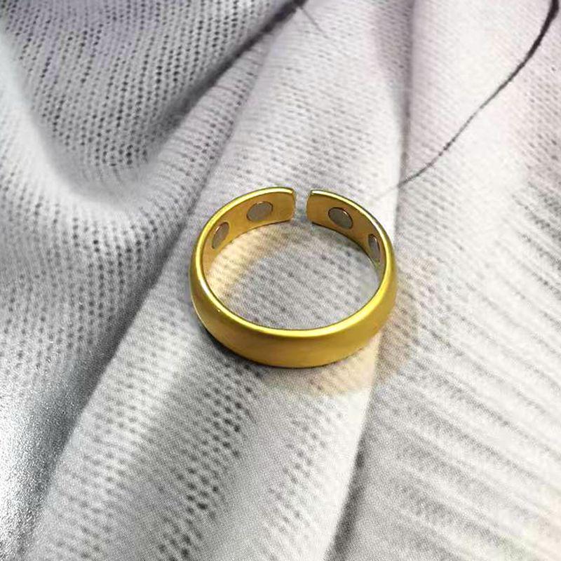 Точечное персонализированное мужское кольцо для здоровья с магнитным полем, гальванизированное розовым золотом