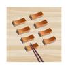 Happykau Wooden Chopstick Rests, Set of 8, Chopstick Stands, Chopstick Pillows, Stylish Cutlery Rests, Japanese Tableware, Suitable for Inns, Restaura