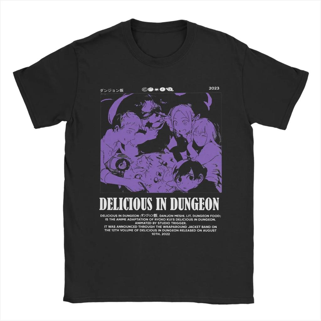 Dungeon Meshi Anime Marcille Laios Delicious In Dungeon1 T-Shirt  Hip Hop T-Shirts Short Sleeve Tshirt Summer Plus Size 5XL Tees