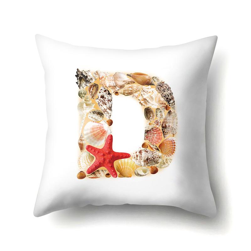 Полиэстеровая наволочка Автомобильная декорация Дом Наволочка с принтом 26 английских букв