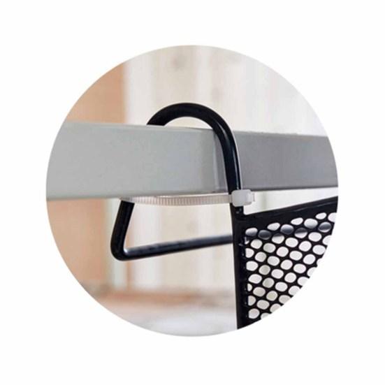 Металлическая подвесная стойка для хранения, крючки для корзины, держатель для книги, телефона, органайзер для кровати в общежитии