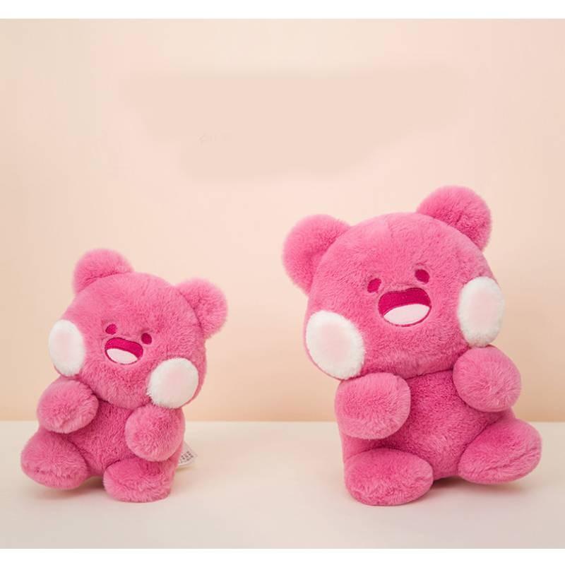 Plush Bear Dudu Toy Cartoon Doll Rose Red Sleeping Companion Girls Gift Birthday