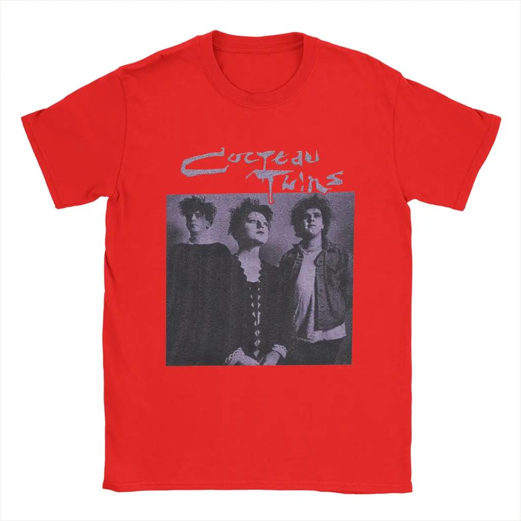 Awesome Cocteau Twins T-Shirts for Men Crewneck Pure Cotton T Shirts Short Sleeve Tees Printed Clothing