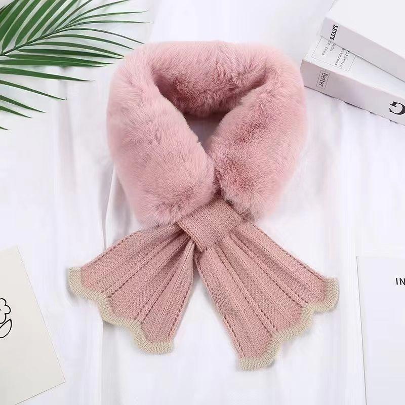 Women's Scarf Autumn and Winter Outdoor Warm Cross Neck Cover Scarf