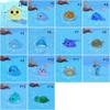 Cartoon Ocean Animal Miniature Figurines Cute Mini Ocean Animal Statue  Desk Accessories