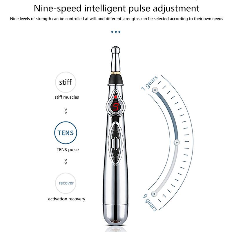 Электрическая акупунктурная точка, массажная ручка, облегчение боли, лазерная терапия, электронная энергетическая ручка «Меридиан», массажер для тела, головы, спины, шеи, ног