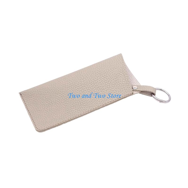 HX6F Many Purpose Eyewears Pouchs Lightweight PVC Materials Hanging Hook Protective Lining
