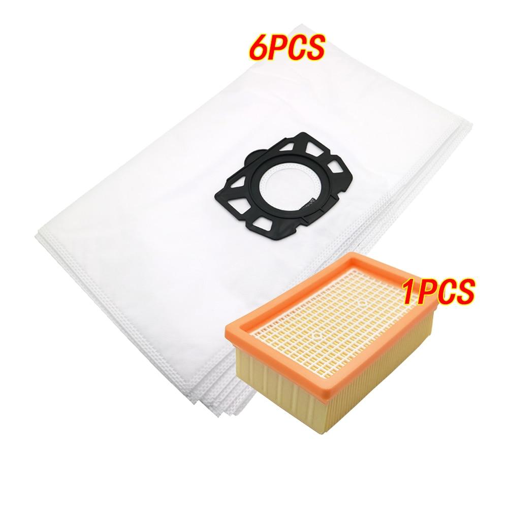 Мешки для сбора пыли HEPA-фильтра для Karcher MV4 MV5 MV6 WD4 WD5 WD6 WD4000 to WD5999 #2.863-006.0 Запасные части