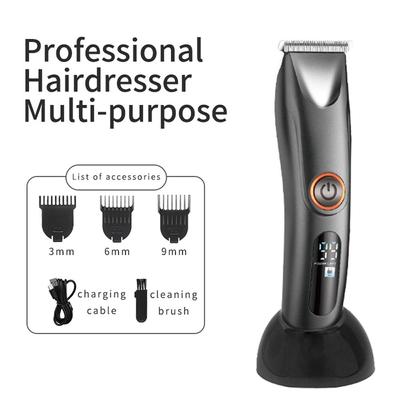 Машинка для стрижки волос, беспроводной триммер для бороды, бритва, электрический триммер с Т-образным лезвием, набор для ухода за волосами, бритва, набор для стрижки волос с нулевым зазором и насадками-направляющими