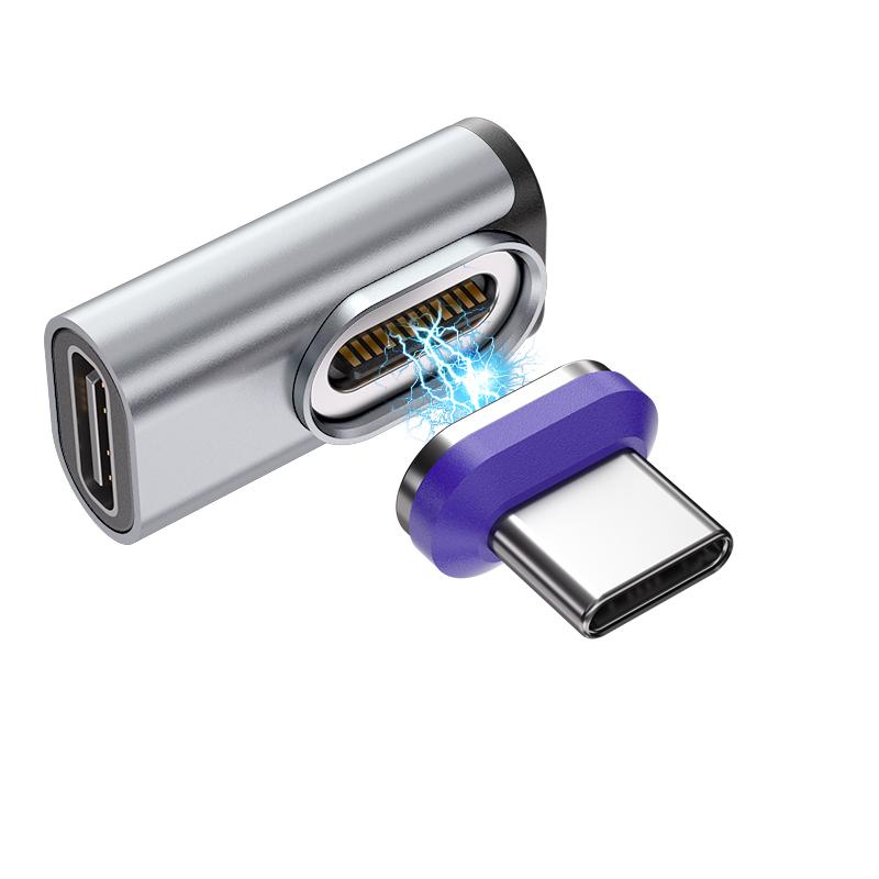 240 Вт Магнитный Type-C Адаптер USB-C на USB-C Быстрая Зарядка USB4.0 Коннектор 40 Гбит/с 8K@60Hz Thunderbolt 4/3 для iPhone16 Macbook