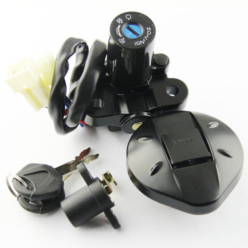 Motorcycle Ignition Switch Kit Assembly Fuel Gas Cap Tank Cover With 2 Keys For Yamaha XT660 XT660R XT660X 2004 2005 - 2011/2014