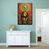 Rastogi Handicrafts Cotton Tapestry Indian Goddess Indian Deity 40" X 30" Poster Size Tapestry