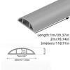 1Roll 1m/2m/3meters Professional Self Adhesive Floor Cord Cover PVC Wire Hider Flexible Low Profile Electric Cord Cavity Office