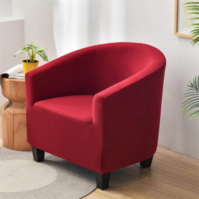 Strenth Spandex Tub Chair Cover Elastic Solid Color Club Sofa Covers Relax Armchairs Slipcovers for Living Room Hotel Wedding