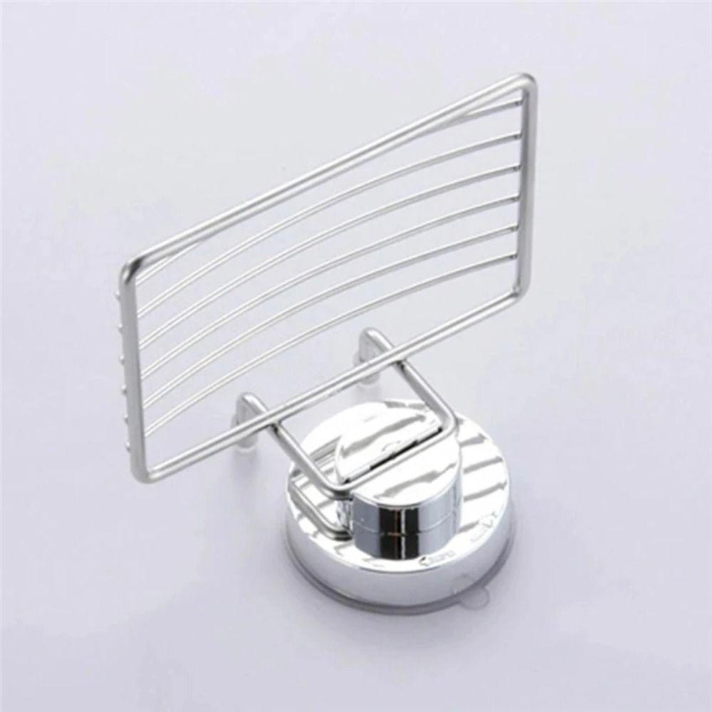 No-Drilling Vacuum Suction Cup Soap Dish Wall Mounted Bathroom Sponge Holder Soap Tray  Bathtub