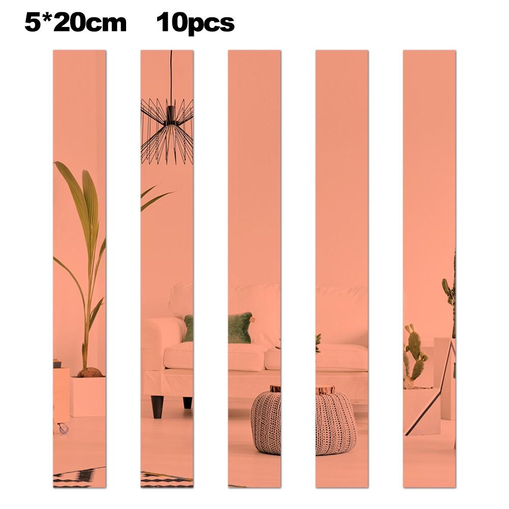 Acrylic Mirror Stickers Strip Mirror Stickers Wall Mirror Tiles
