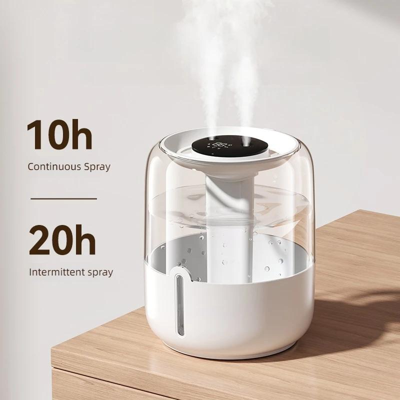 Портативный увлажнитель воздуха с цветным светодиодным ночником USB Mist увлажнитель воздуха для домашнего офиса 4 л ультразвуковой увлажнитель воздуха для теплицы большой емкости