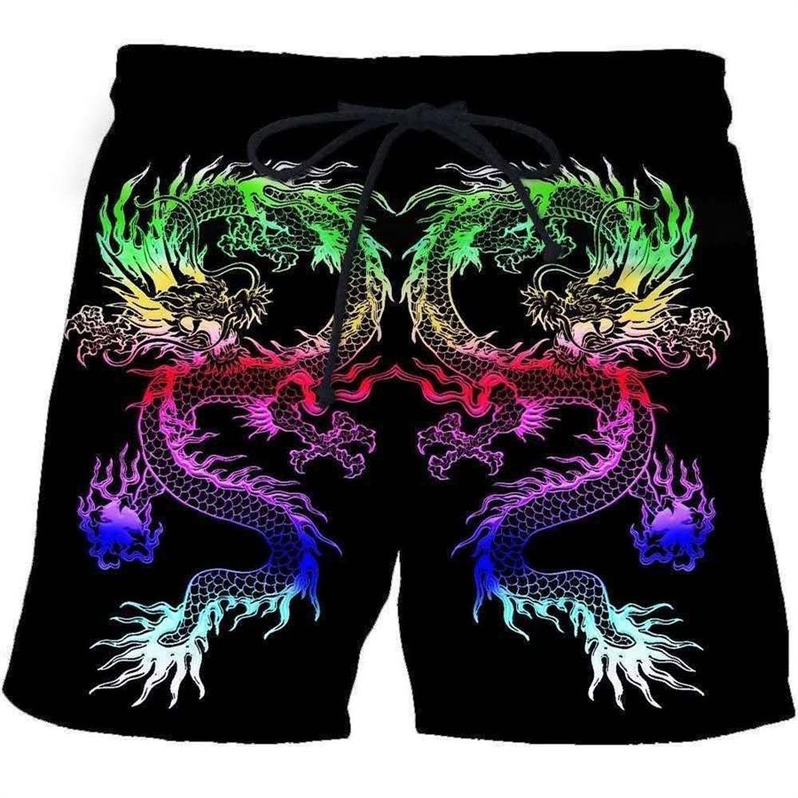 Мужские шорты, летние повседневные молодежные пляжные шорты с 3D принтом, весенние маленькие эластичные короткие брюки