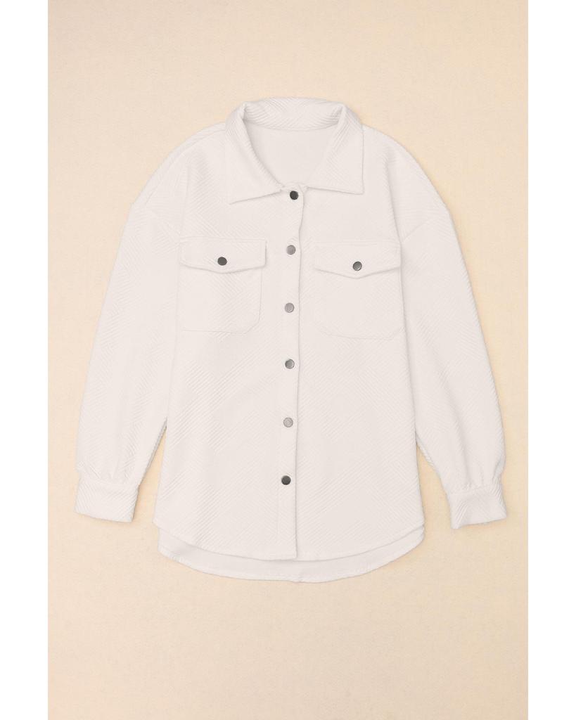 Azura Exchange Фактурная куртка с карманом-клапаном на пуговицах