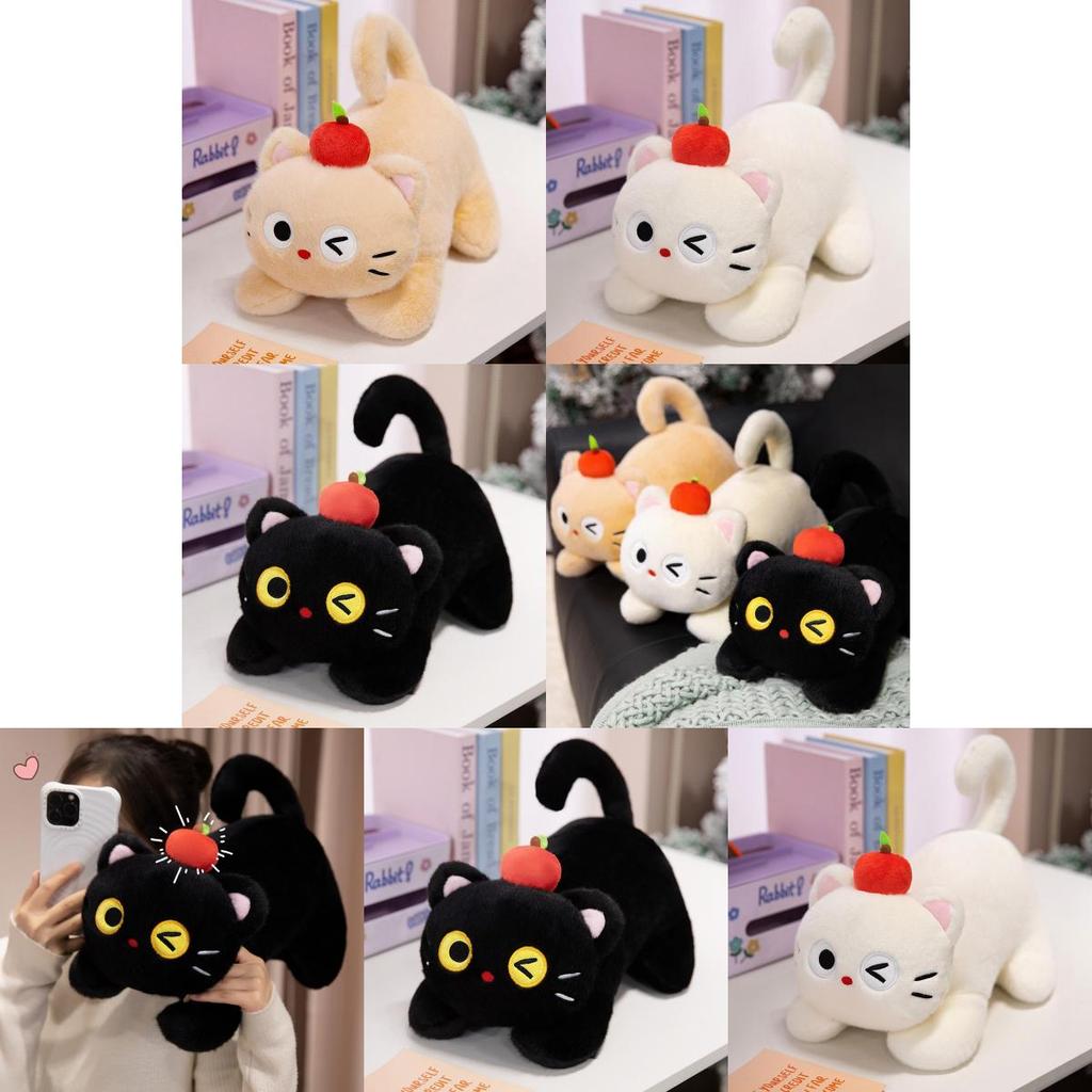 Плюшевая игрушка Apple Cat с набивкой из ПП хлопка для детей и подарков