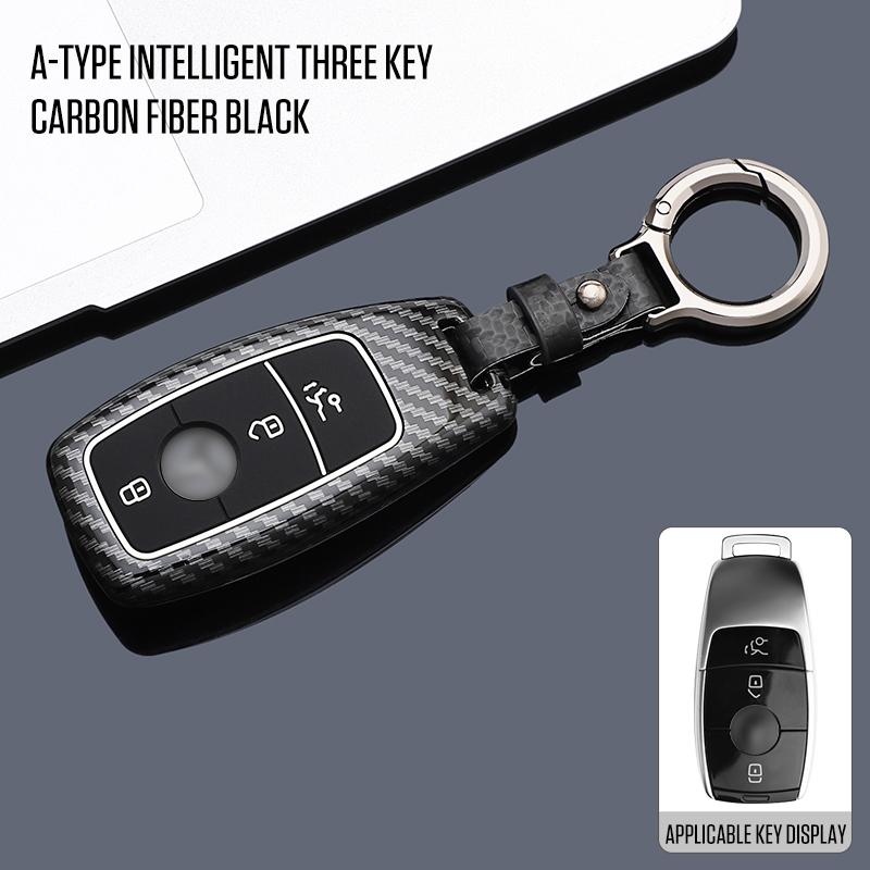 Interior Mouldings Car Key Case Cover For Mercedes Benz E S G Class GLC CLE CLA GLB GLS W177 W205 W213 W222 X167 AMG E200 E260 S