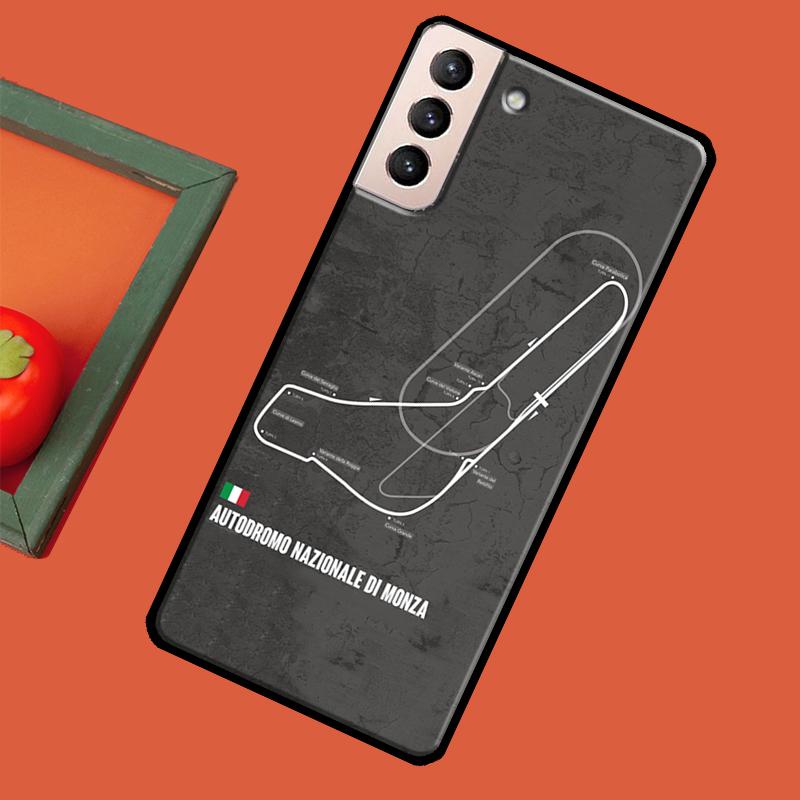 Чехол с трассой Формулы 1 F1 Racing Circuit для Samsung Galaxy S23 S22 Ultra S20 FE S21 Ultra Note 20 S8 S9 S10 Note 10 Plus