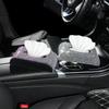 Блестящий кристальный автомобильный бокс для салфеток, роскошный из ПУ кожи, автоматический держатель для бумажного бокса, чехол-подставка, автомобильные аксессуары для дома и офиса
