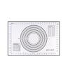 Silicone Baking Mat Non-Stick Pastry Dough Rolling Mat with Measurement Marks Heat-Resistant Cookies Fondant Making Mat Thick Baking Pad