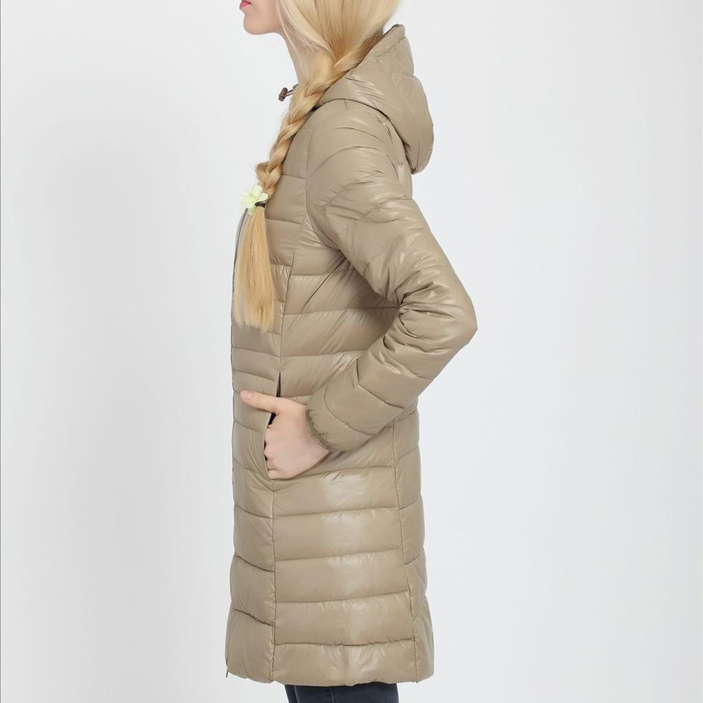 Jonathan Женская легкая верхняя одежда с капюшоном на молнии пальто пуховики