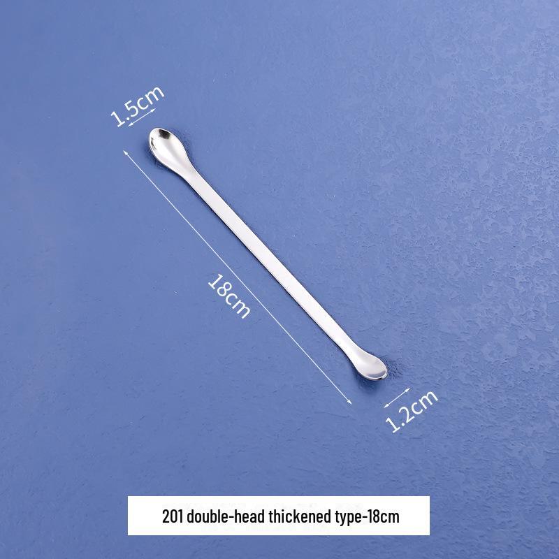 Медицинская ложка из нержавеющей стали для упаковки косметики — вариант с одной или двумя головками