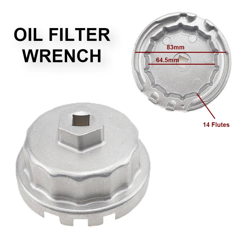 Auto Oil Filter Wrench Removal Tool Caps Socket For Toyota Rav4 Camry Land Cruiser Avalon Lexus ES300h NX300h LS460 GS350 RX350