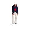 Polo Ralph Lauren Логотип Двусторонний Вязаный Сетчатый Худи с Длинным Рукавом Мужская толстовка Синий 710964438001