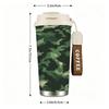 Camouflage Pattern Stainless Steel Insulated Coffee Tumbler Vacuum Travel Mug,Portable Leakproof Cup for Outdoor Hiking Camping
