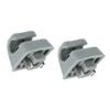2pcs Nylon Sun Visor Clip Holders For Mercedes W201 W123 W124 W126 W140 W201 Parts Accessories Beige, Grey